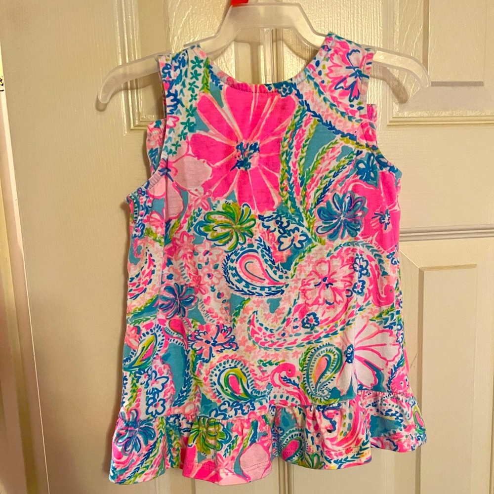 COPY - Lilly Pulitzer summertime dress with matching bloomers.